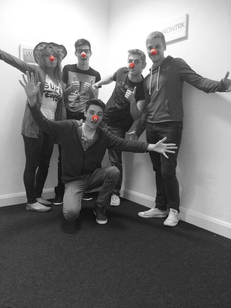 Another photo of the team for Red Nose Day