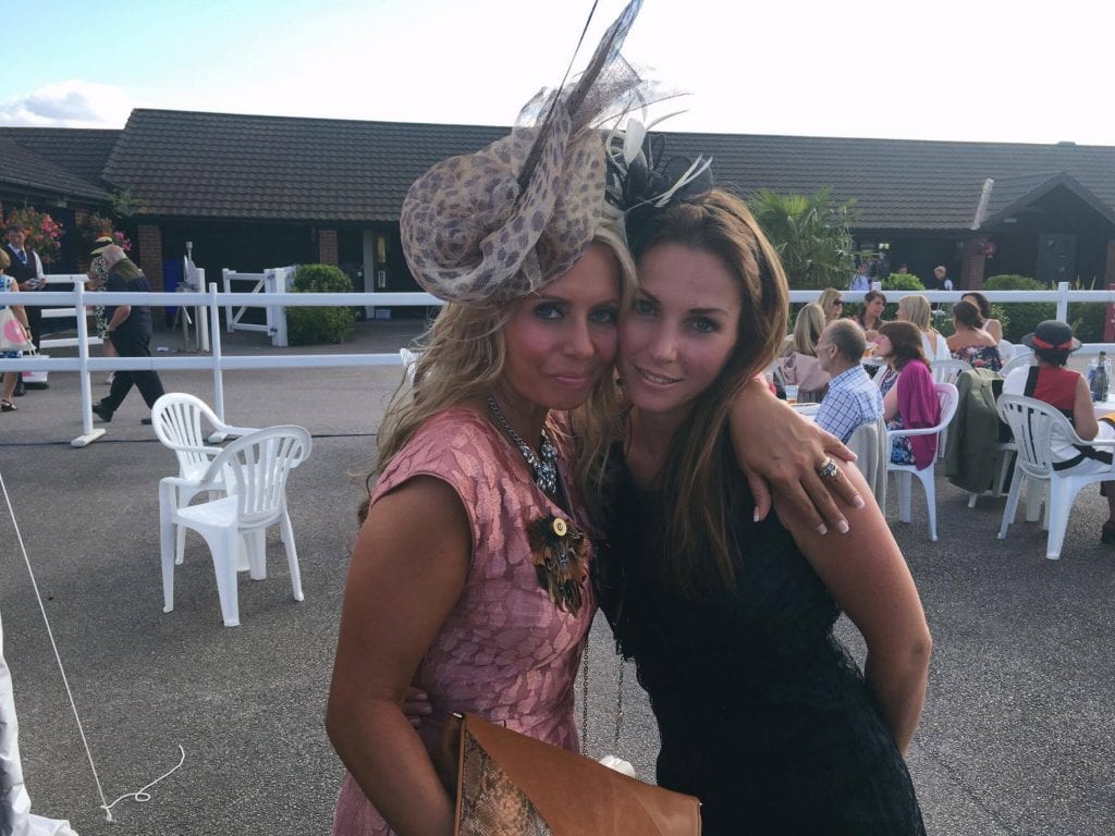 Heather and Lynette at the races