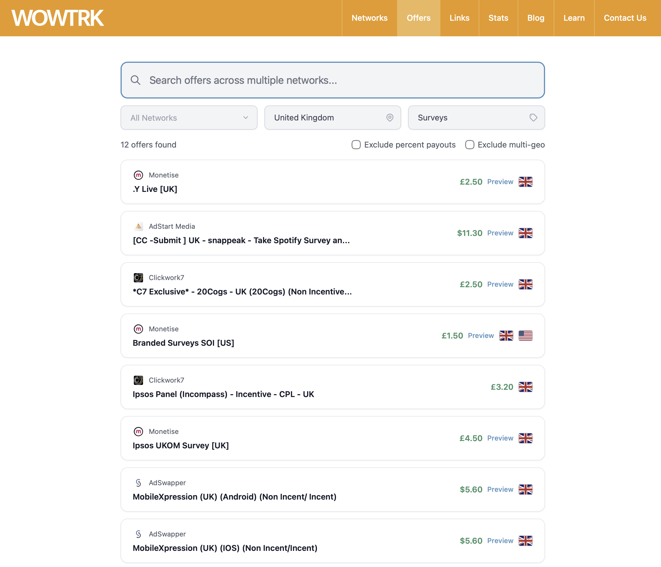 The new WOW TRK clean look / style